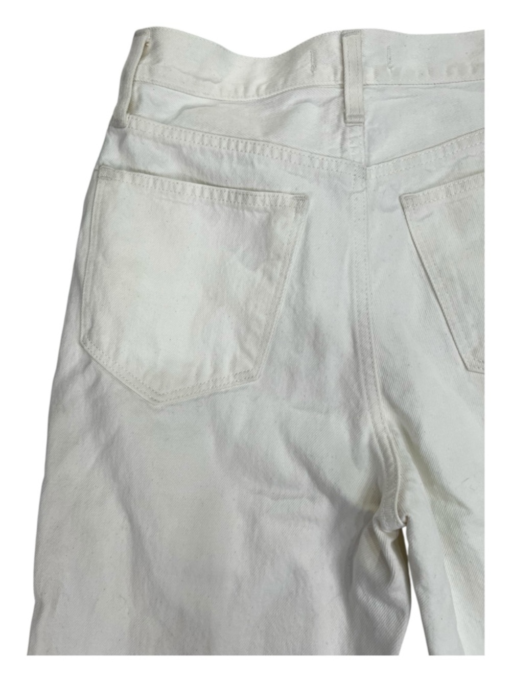 Madewell Baggy Flare Jeans Women’s Sz 26 Tile White High Rise Wide Leg Split Hem - Picture 3 of 16